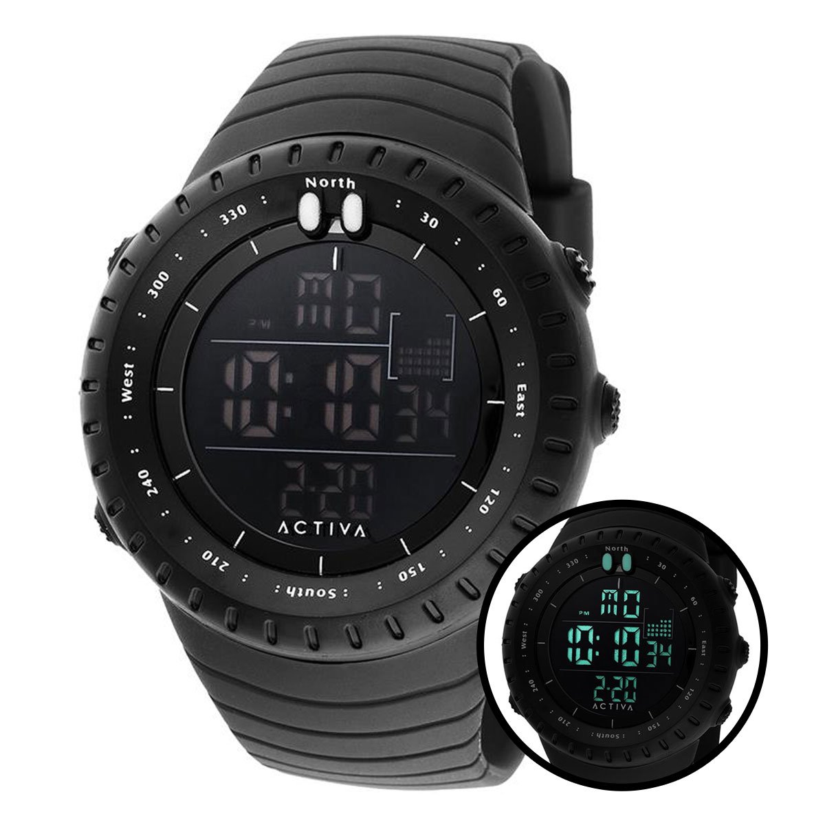 acw1237-001 Activa Odyssey X Invicta Men's Digital Watch - 53mm. Black (ACW1237-001) - Imagen 7