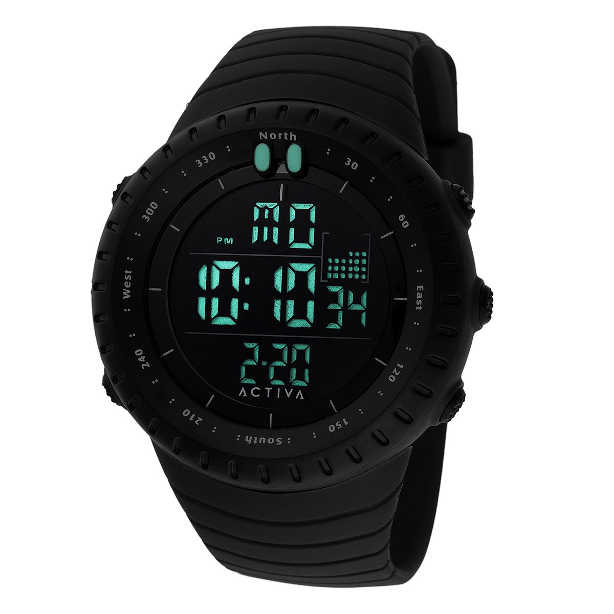 acw1237-001_lume_eskpfdocl0kphls2 Activa Odyssey X Invicta Men's Digital Watch - 53mm. Black (ACW1237-001) - Imagen 2