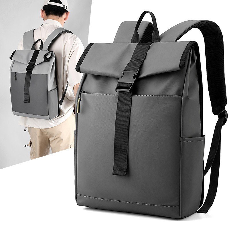 0d411cd7-375e-4661-9c0a-1c46af1c9145.jpg Casual Fashion Backpack For Men Women New Laptop Backpack Oxford Cloth Waterproof Short Distance Travel Backpack Men Black - Imagen 6
