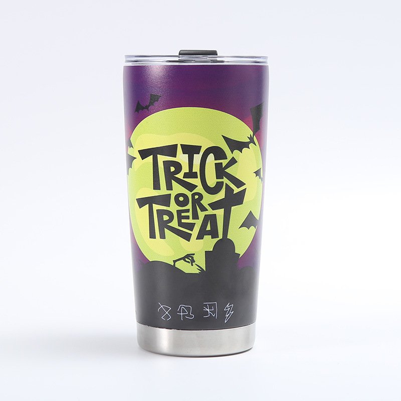 3485f710-00ba-4804-8cdc-030af795604c.jpg Customized Creative 304 Stainless Steel Insulated Mug, 3D-Printed Beer Cup, Halloween Large-Capacity 20oz Car Tumbler - Imagen 6