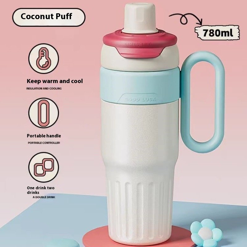 a7b42b43-a80c-4ddd-9b88-c16515b692fa_trans.jpeg 780ml Gradient Double Drink Thermal Cup Stainless Steel With Lid Coffee Cup Thermos Large Capacity Straw Cup For Male And Female - Imagen 2