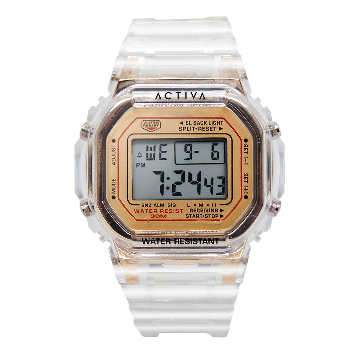 acw424-006_catalogshot Activa Retro X Invicta Men's Digital Watch - 44.5mm. Transparent (ACW424-006) - Imagen 6