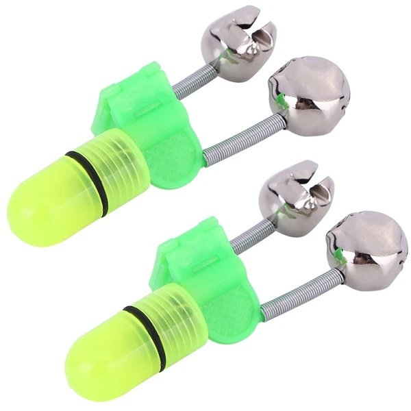 aed713dd-58bf-4ffc-9f9b-547fdf40c5ce.jpg 10 40 PC LED Night Fishing Bite Bait Alarm 2 Bells Light Rod Tip Clip Alert Ring - Imagen 4