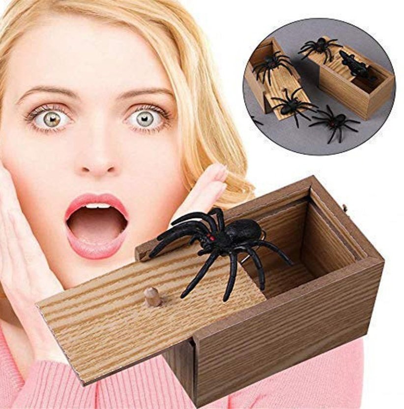 bf22a2e2-fb52-4339-95a1-d5f8f466de14.jpg Prank Spider Wooden Scare Box Trick Play Joke Lifelike Surprise April Fools' Day Funny Novelty Toys Gags Practical Gifts - Imagen 8