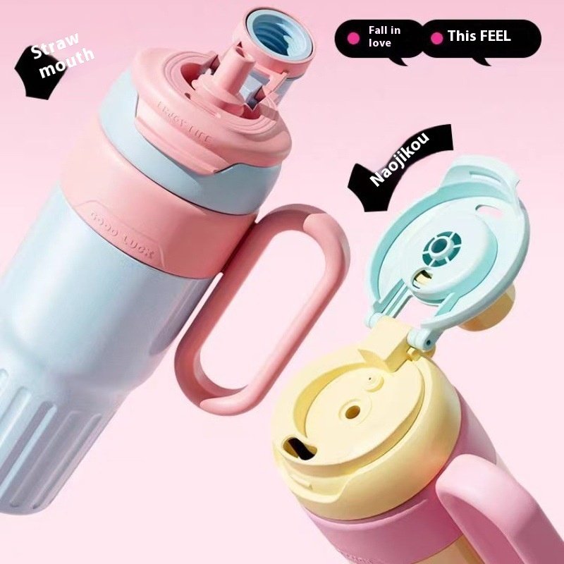 c4c13a6c-42f0-4b09-8904-0f4fdde1dcb5_trans.jpeg 780ml Gradient Double Drink Thermal Cup Stainless Steel With Lid Coffee Cup Thermos Large Capacity Straw Cup For Male And Female - Imagen 7