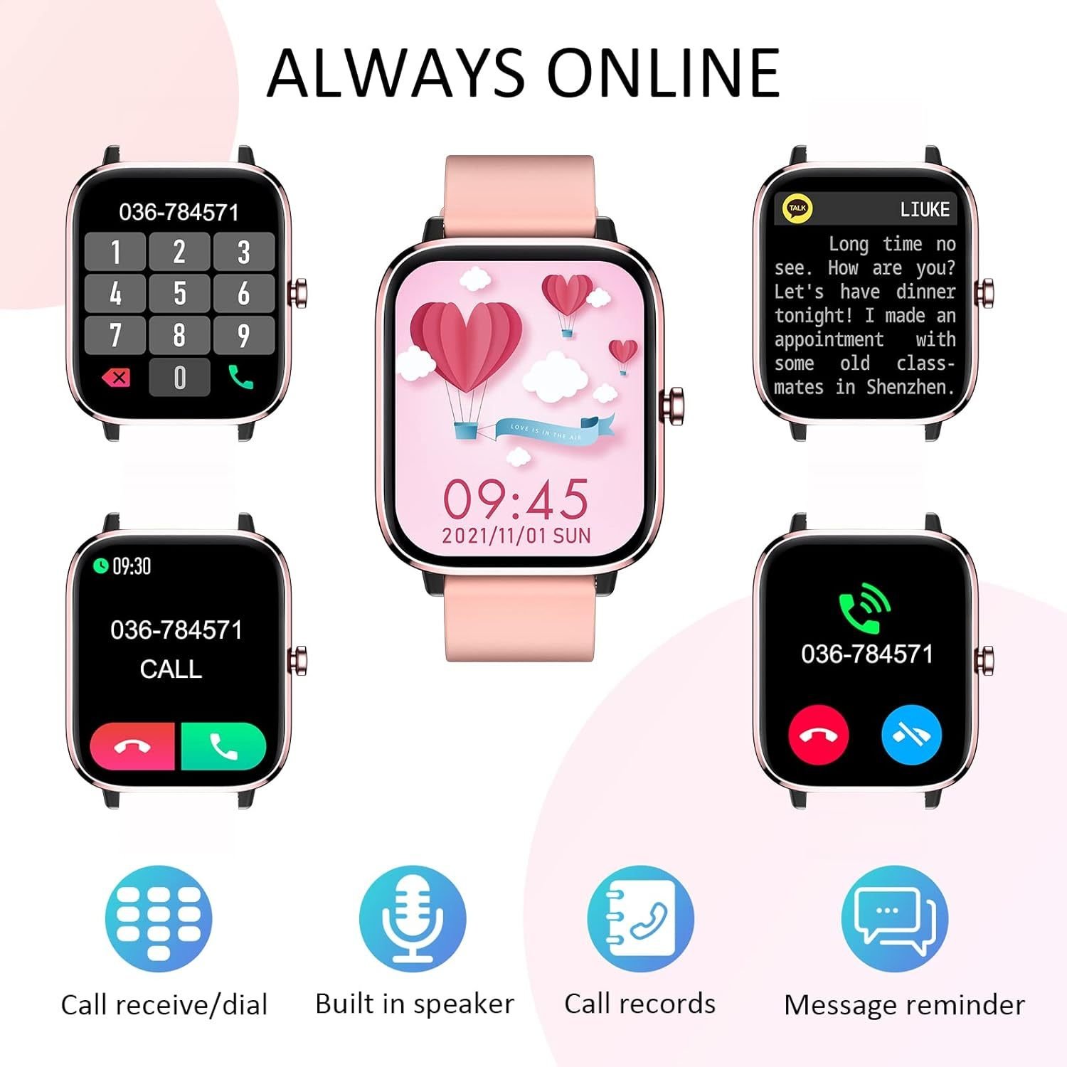 c88a581c-7027-433e-b049-7507432aa7e3.jpg New Smartwatches Now On Sale, Featuring Message Alerts, Call Answering, Health Monitoring, Activity Tracking, Notification Reminders, And Fitness Functions. - Imagen 3