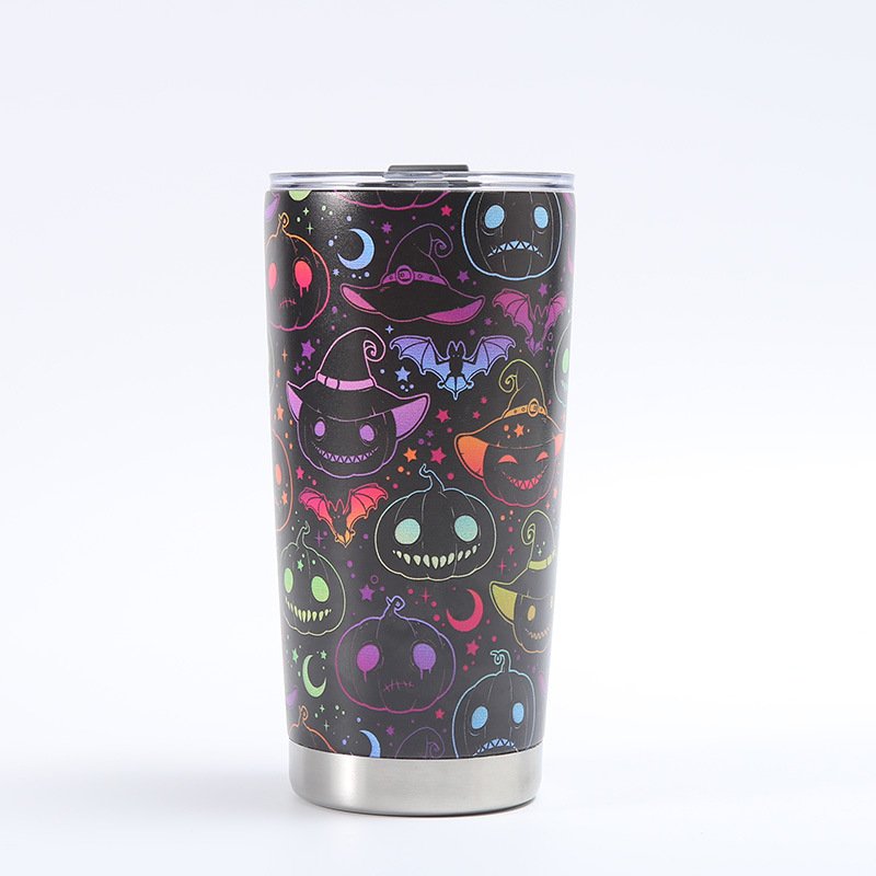 d3d2b651-7096-40a6-b121-a26889a54269.jpg Customized Creative 304 Stainless Steel Insulated Mug, 3D-Printed Beer Cup, Halloween Large-Capacity 20oz Car Tumbler - Imagen 8