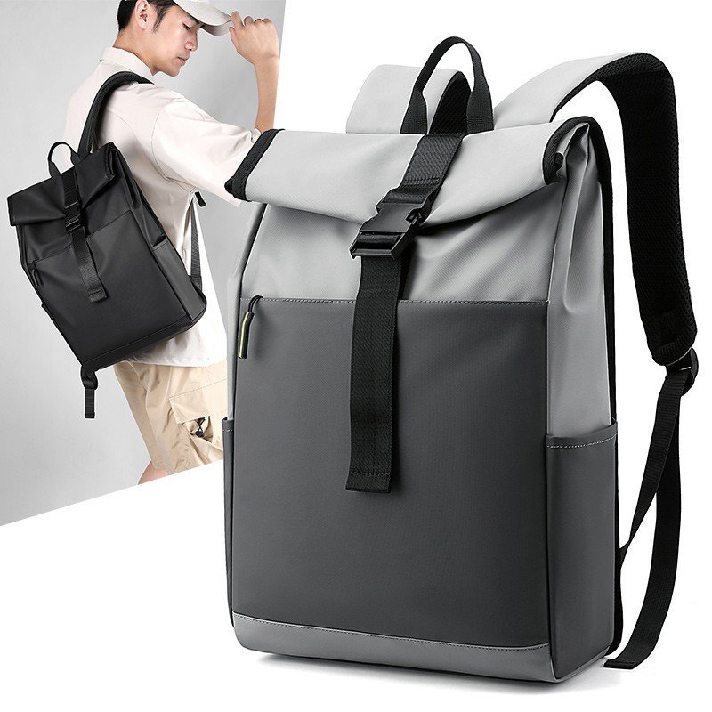 fda3609a-4288-4fff-a019-fb6c27753e58.jpg Casual Fashion Backpack For Men Women New Laptop Backpack Oxford Cloth Waterproof Short Distance Travel Backpack Men Black - Imagen 7