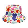 Love Pattern Bucket Hat Women's European And American Valentine's Day Printing