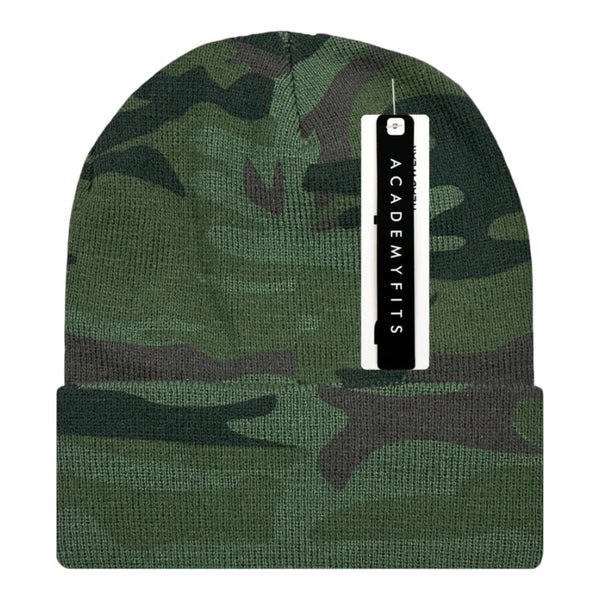 academy fits 6011c camo cuffed beanie academy fits 6011c camo cuffed beanie
