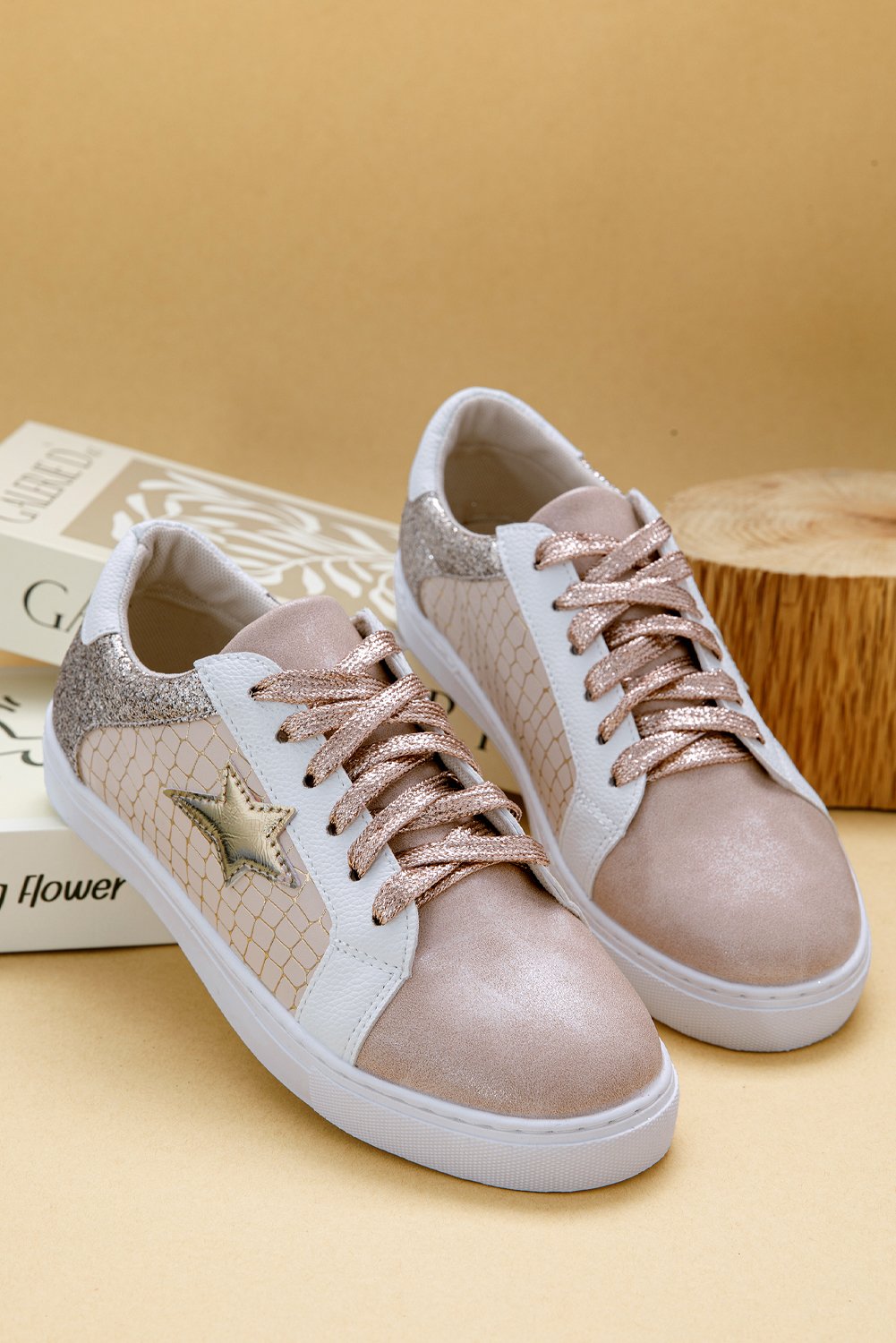 97500544-0d33a1046d08ffad.jpg dearlove gold glitter star patchwork pu leather lace up sneakers